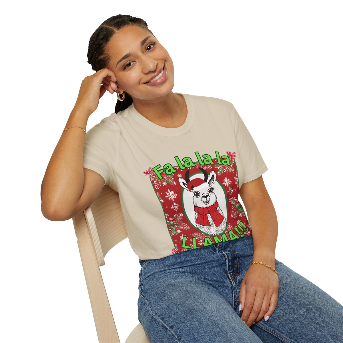 Fa La La La LLAMA! Christmas T-Shirt