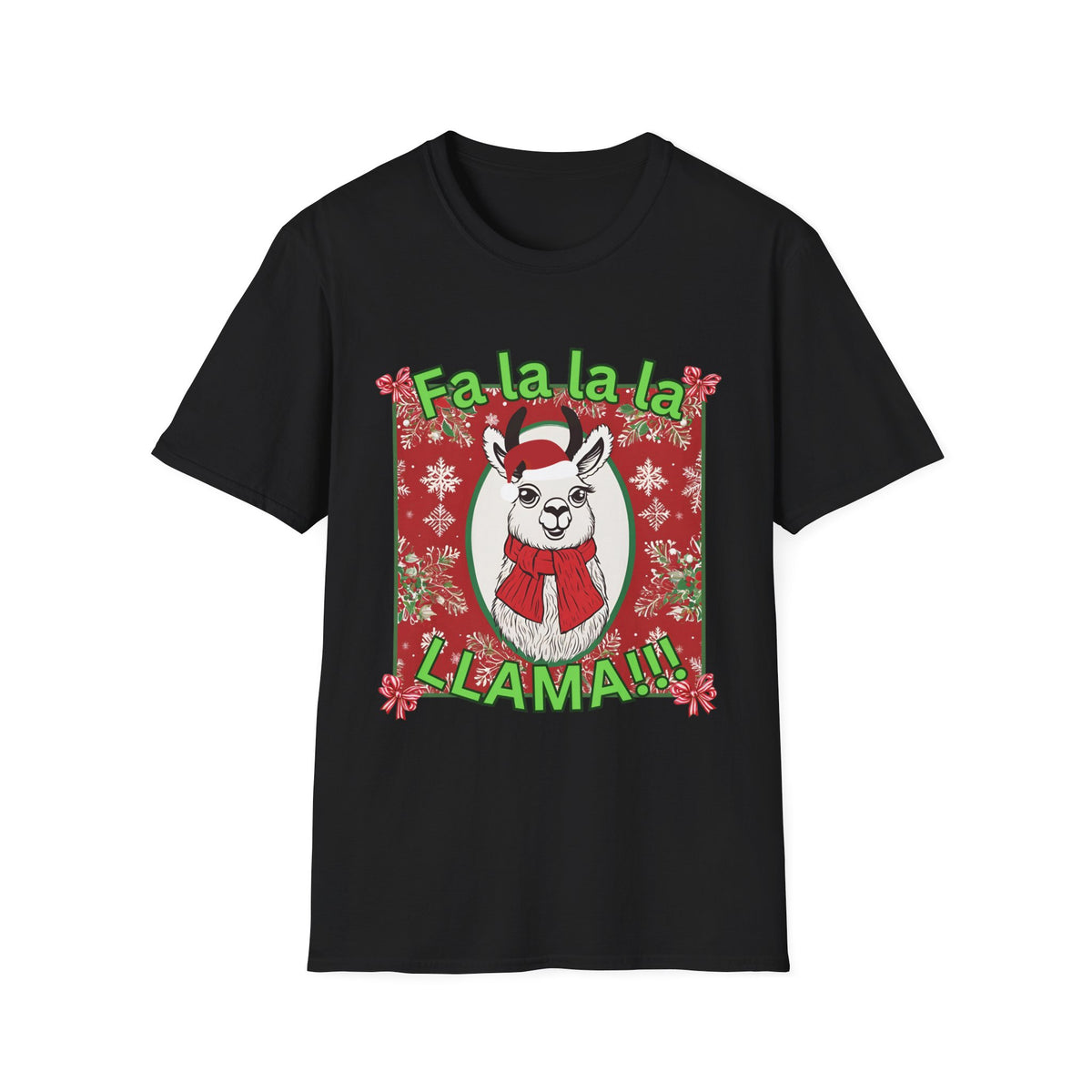 Fa La La La LLAMA! Christmas T-Shirt