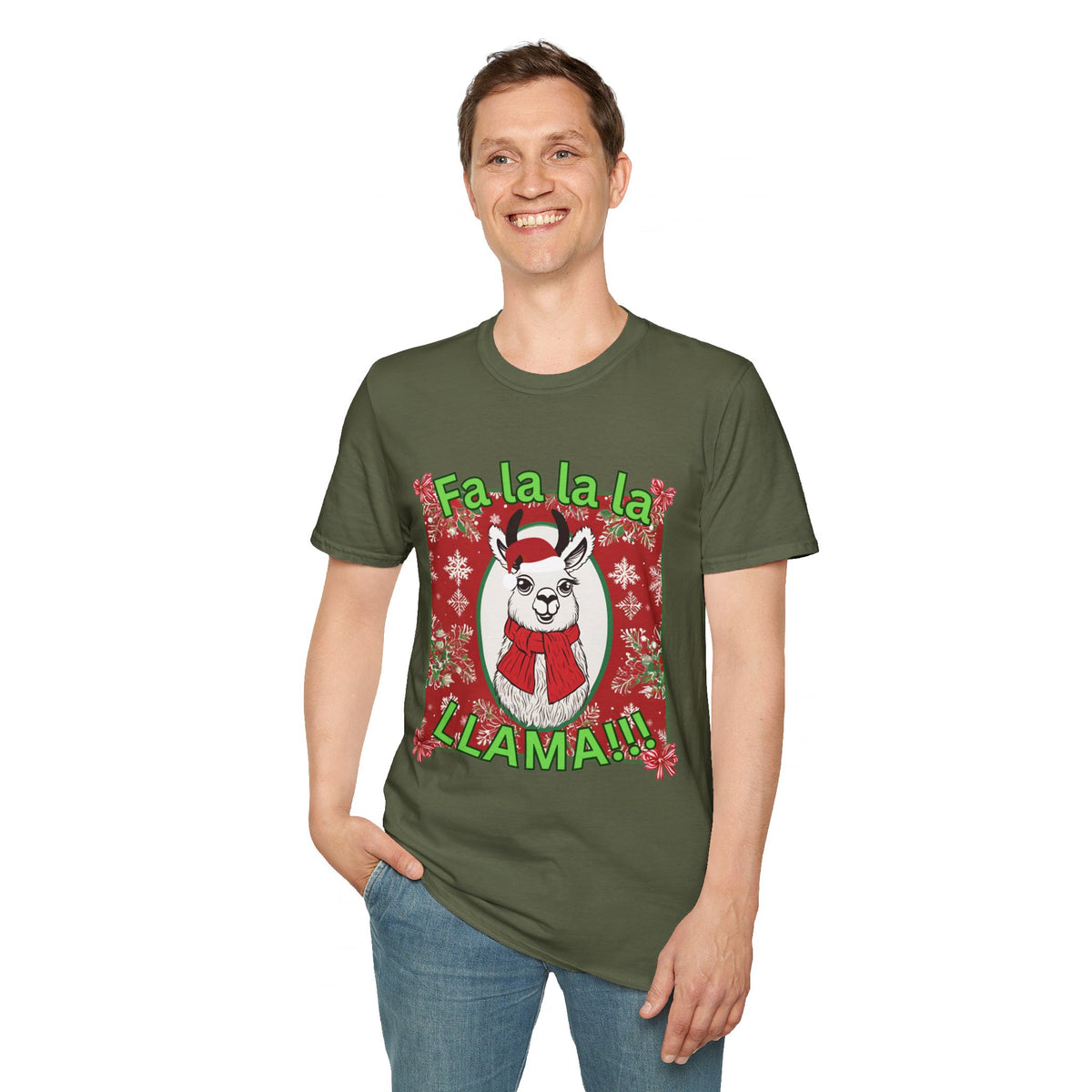 Fa La La La LLAMA! Christmas T-Shirt