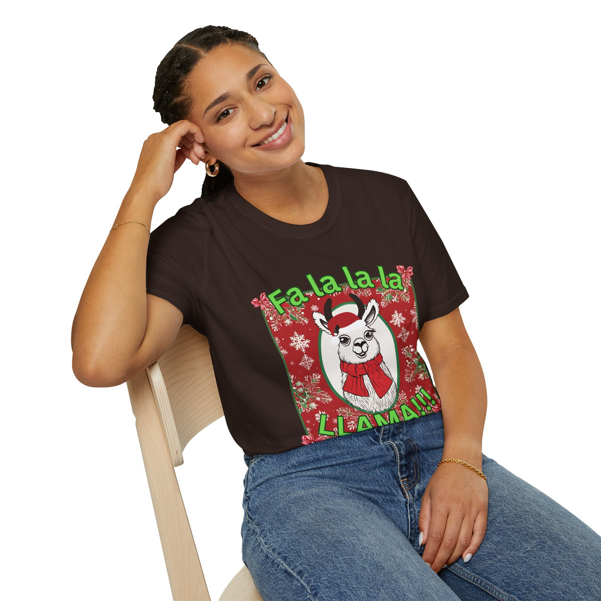 Fa La La La LLAMA! Christmas T-Shirt