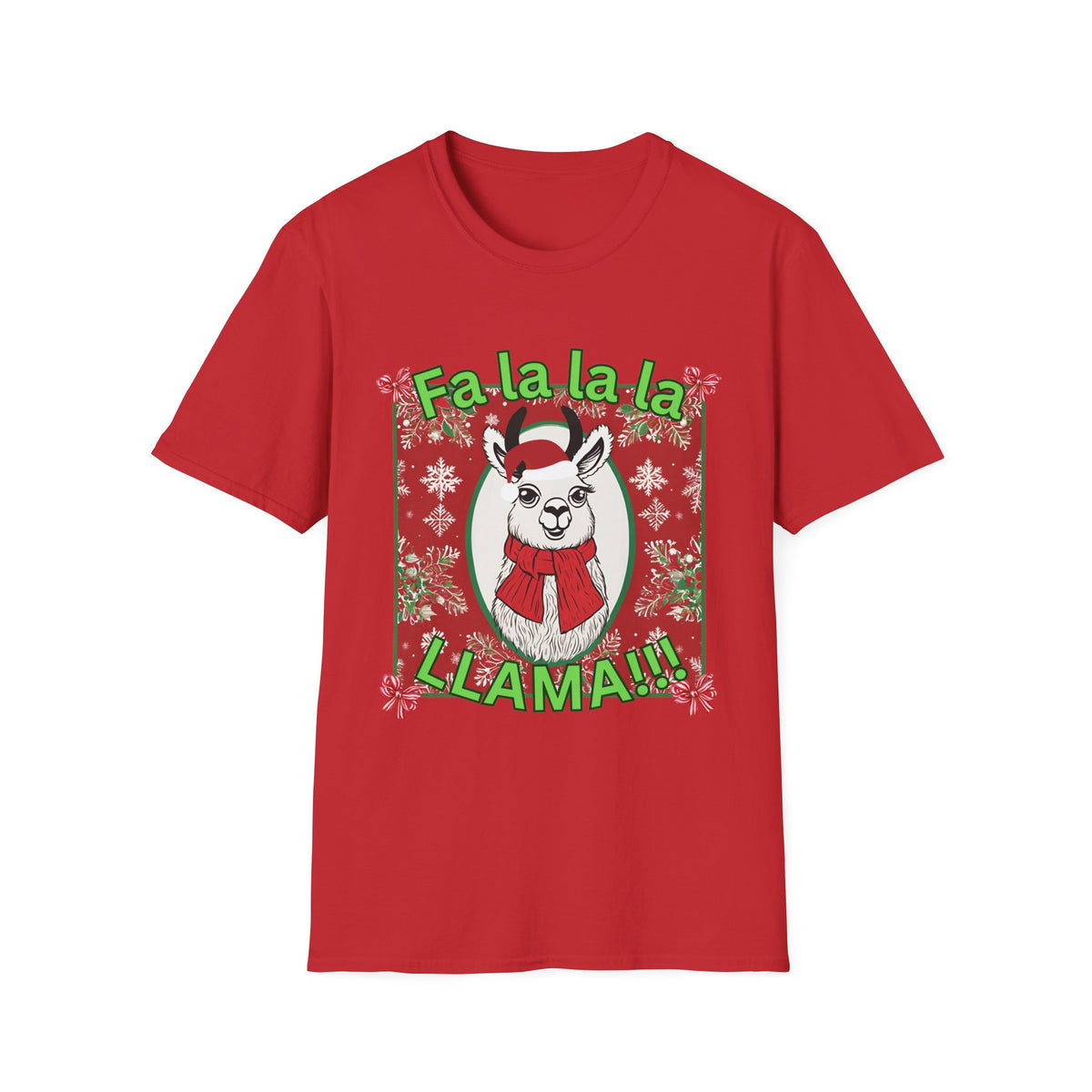 Fa La La La LLAMA! Christmas T-Shirt