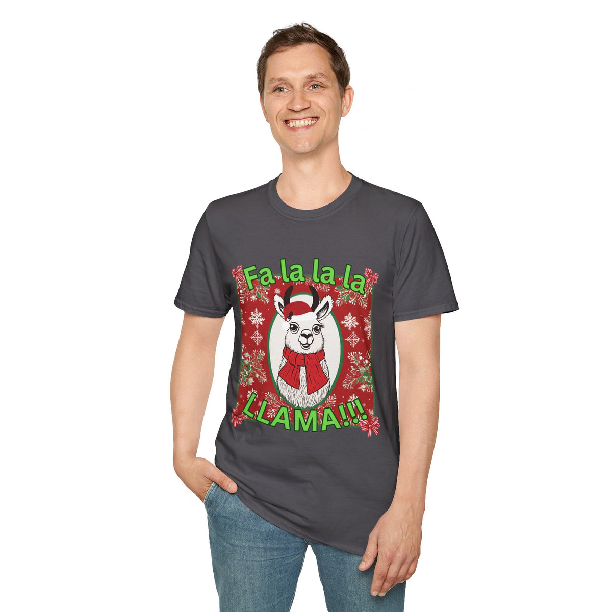 Fa La La La LLAMA! Christmas T-Shirt