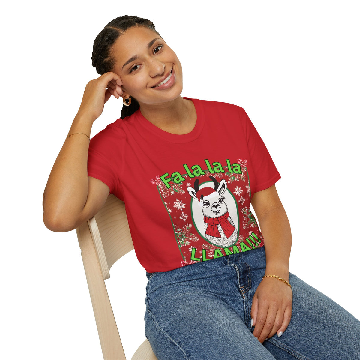 Fa La La La LLAMA! Christmas T-Shirt