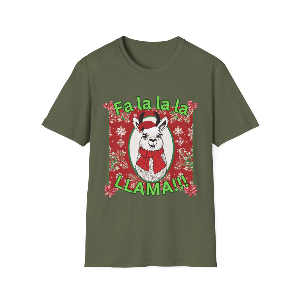 Fa La La La LLAMA! Christmas T-Shirt