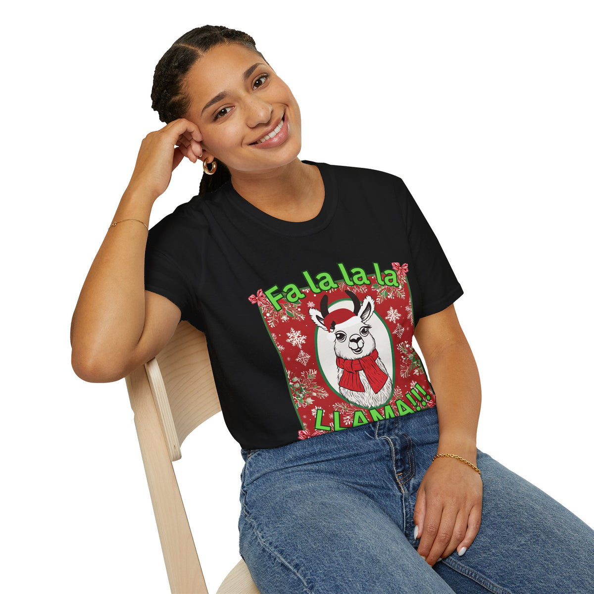 Fa La La La LLAMA! Christmas T-Shirt